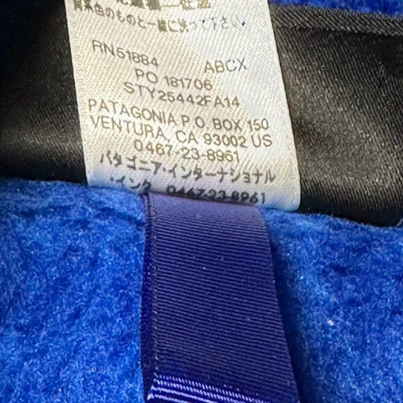 Patagonia Sweater - Size Medium - Polartec Blue Fleece Pullover - Picture 11 of 11
